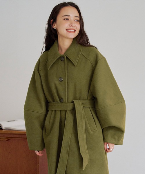 【新品未使用】ランタンスリーブコート　オリーブ titivate（ティティベイト） ダウンコート ダウンジャケット ランタン