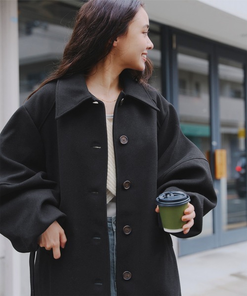 Aveniretoile ジップポケットロングダウンコート 32 BLACK IMG_0924.jpeg