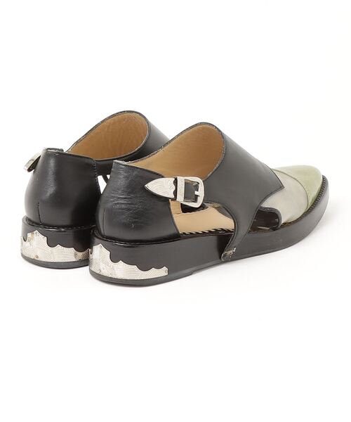 TOGA PULLA ブラックフラットサンダル TOGA PULLA 「TOGA PULLA」 フラットサンダル 36 ブラック