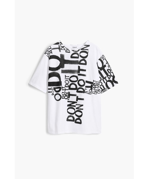 Desigual（デシグアル） tシャツ 「Don't」タイポグラフィーTシャツ