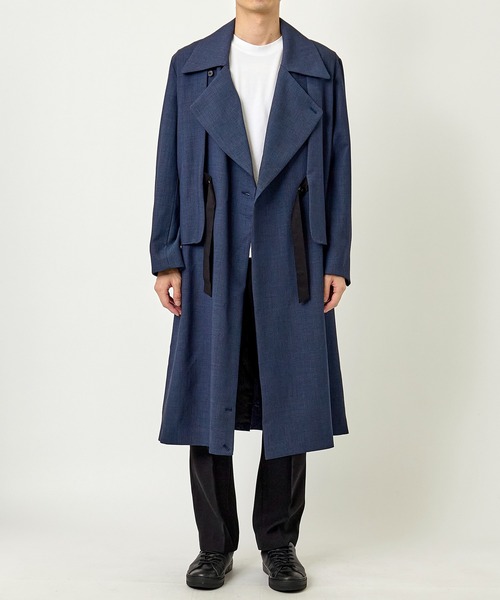 ETHOSENSエトセンス Birds-eye 3way coat ロングコート