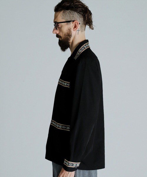 Schott TC CUBA LS SHIRT BLACK M 極美品 Schott N.Y.C（ショット） シャツ Schott/ショット/TC CUBA LS SHIRT