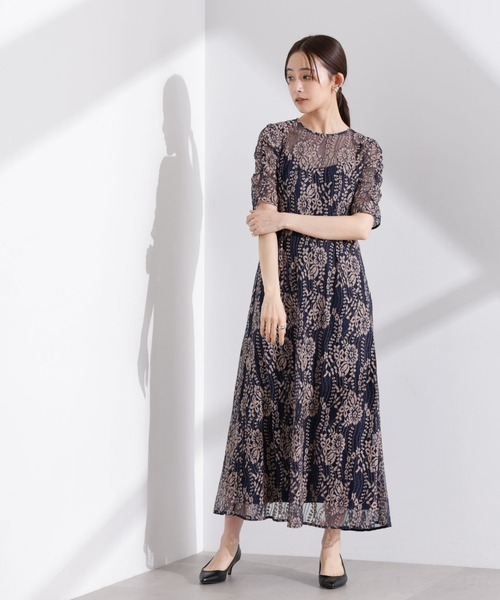 Kaene お呼ばれワンピース 3点セット kaene公式オンラインストア 配色レースエプロンワンピース