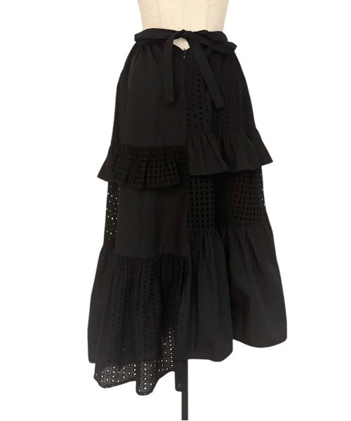 HONEY MI スカート cotton asymmetry tiered skirt : ZOZOTOWN