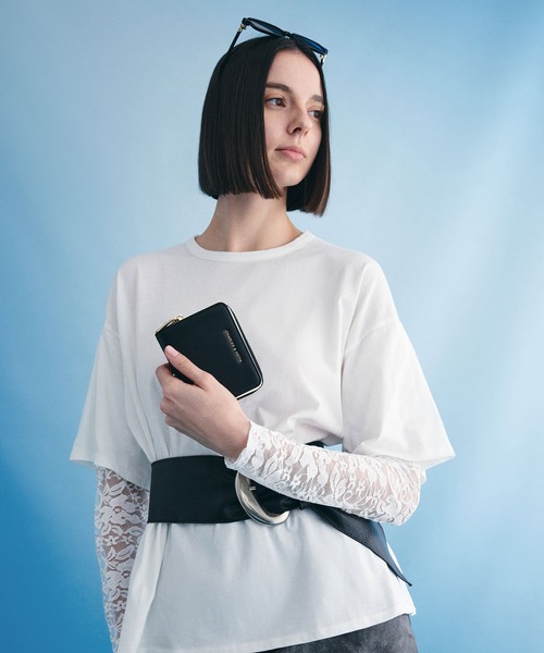 CHARLES ＆ KEITH 財布 Finley フィンリー ジップアラウンド