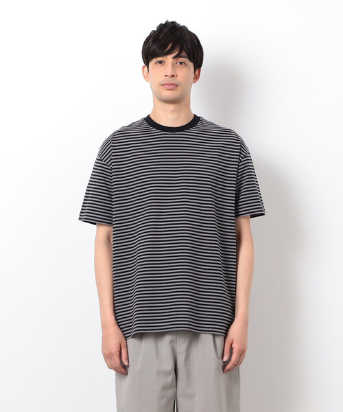 COMME CA ISM tシャツ 「コットン100%」USAコットン ボーダーTシャツ