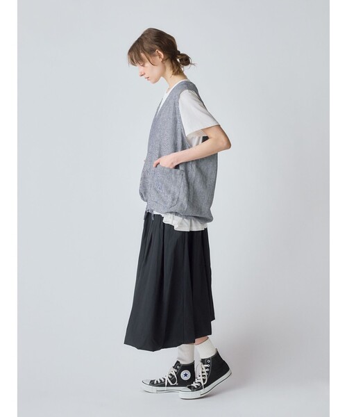 ベスト ジレ MidiUmi ノーザンリネンベスト レディース MidiUmi ベスト ジレ ノーザンリネンベスト レディース