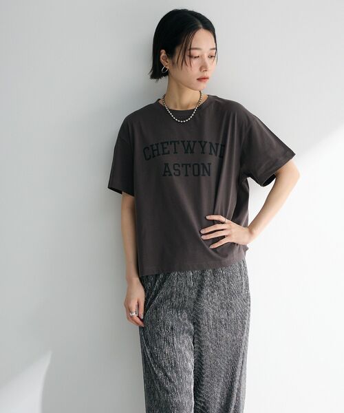 Green Parks tシャツ 汗染み防止カレッジロゴボックスTシャツ