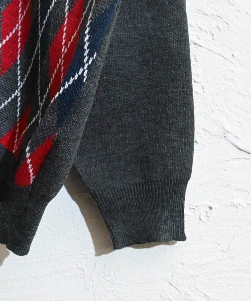 「Anytime Songs」 ニットカーディガン MEDIUM チャコール メンズ_画像6