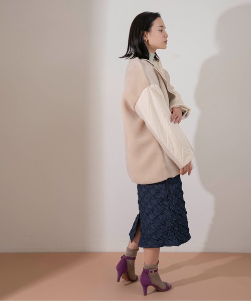 Eimee Law（エイミーロウ） ノーカラージャケット 38 モカ レディース