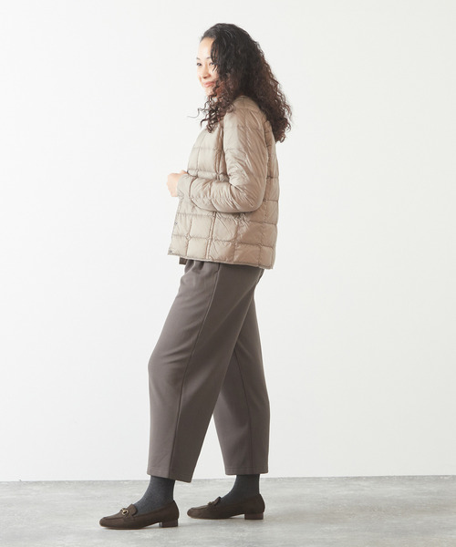 「MELROSE claire」 「TAION」ダウンジャケット 3 ダークネイビー レディース_画像4