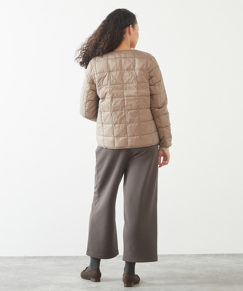 「MELROSE claire」 「TAION」ダウンジャケット 3 ダークネイビー レディース_画像6