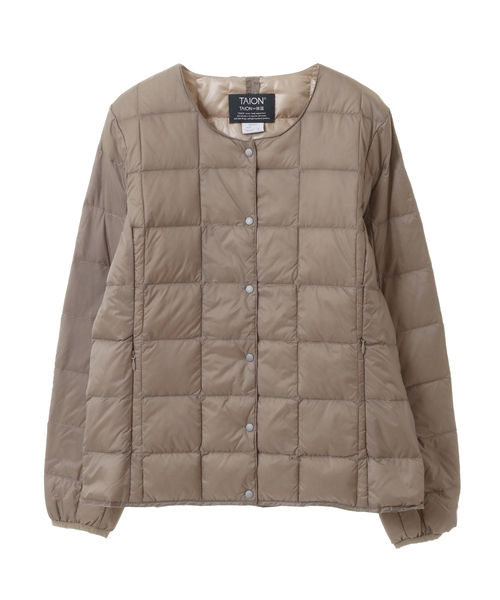 「MELROSE claire」 「TAION」ダウンジャケット 3 ダークネイビー レディース_画像7