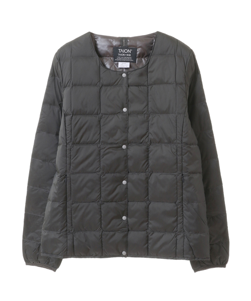 「MELROSE claire」 「TAION」ダウンジャケット 3 ダークネイビー レディース_画像9