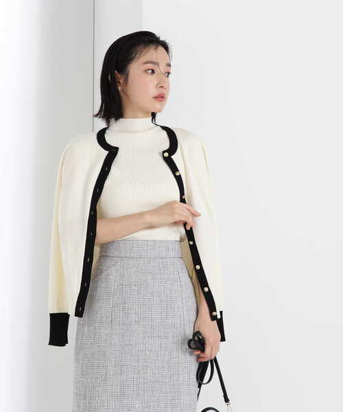 「NATURAL BEAUTY BASIC」 ニットアンサンブル FREE ホワイト レディース NATURAL BEAUTY BASIC 「NATURAL BASIC」 ニットアンサンブル
