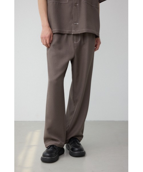 50' Men's Blue Slacks | メンズブルースラックス AZUL BY MOUSSY スラックス ツータックラインワイドパンツ