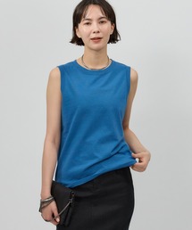 【美品】TOKUNO 1er VOL ノースリーブ レディース 9 3K@9 BABYLONE タンクトップ ノースリーブ コットンリネンテンジク