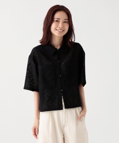 Bridget / half sleeve blouse(sugar/sesame/chocolate) – deres