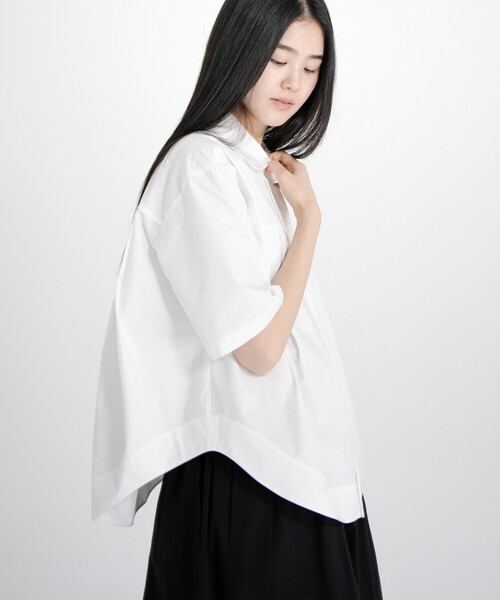 かわいい新作 Bshop WOMEN ポプリンタックシャツ | eunoia シャツ ブラウス トップス