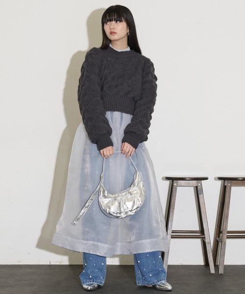 THE Yon 長袖ニット FREE ライトグレー レディース : ZOZOTOWN Yahoo