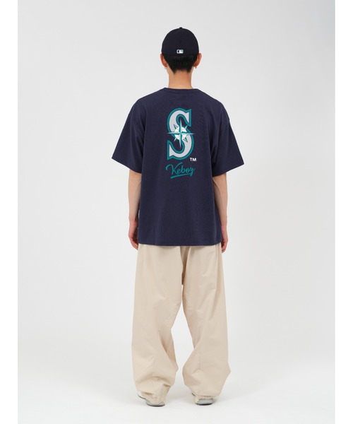 KEBOZ tシャツ × MLB SEATTLE MARINERS LOGO S/S TEE メンズ