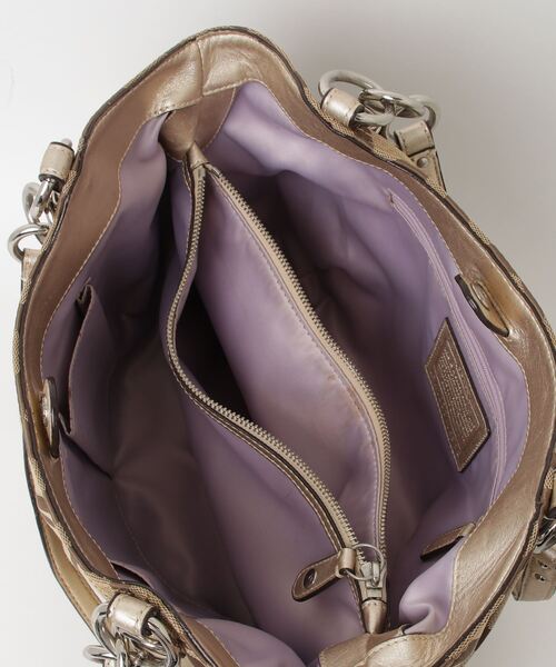 Coach ゴールド ロゴ柄 トートバッグ COACH 「COACH」 トートバッグ - ゴールド レディース