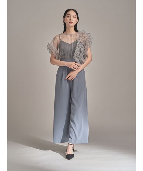LAGUNAMOON パンツドレス LADYバイカラーメロードッキング