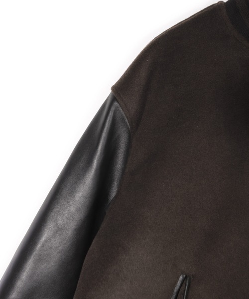 ブルゾン アウター 「50th Anniv . 中田 慎介」WOOL MELTON STADIUM JAMPER メンズの画像