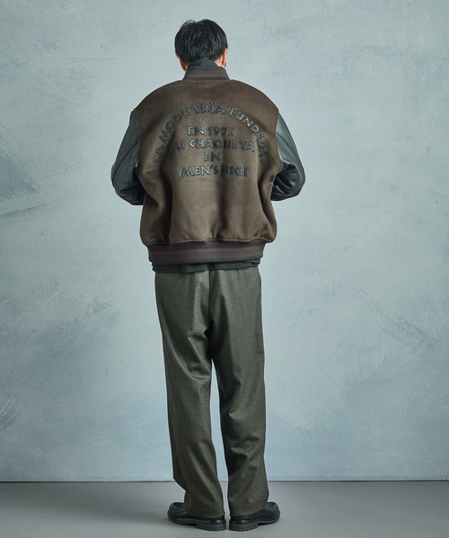 ブルゾン アウター 「50th Anniv . 中田 慎介」WOOL MELTON STADIUM JAMPER メンズの画像