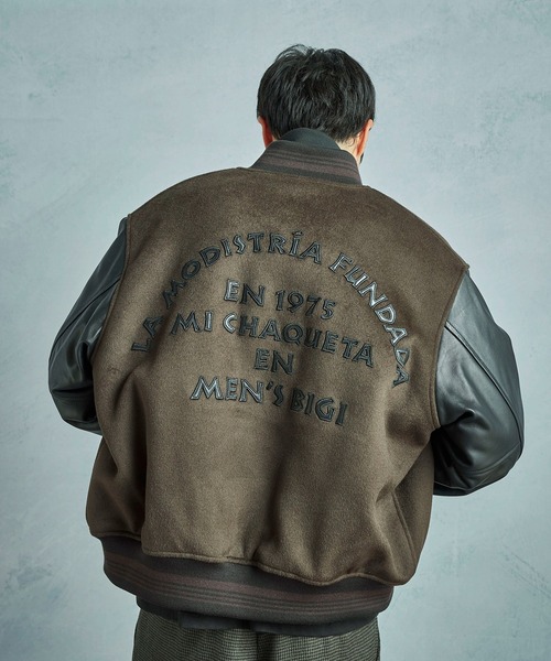 ブルゾン アウター 「50th Anniv . 中田 慎介」WOOL MELTON STADIUM JAMPER メンズの画像