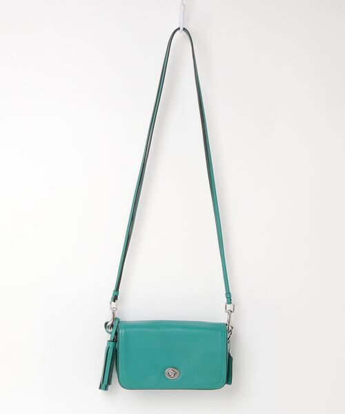 COACH 「COACH」 ショルダーバッグ フリ- グリーン レディース