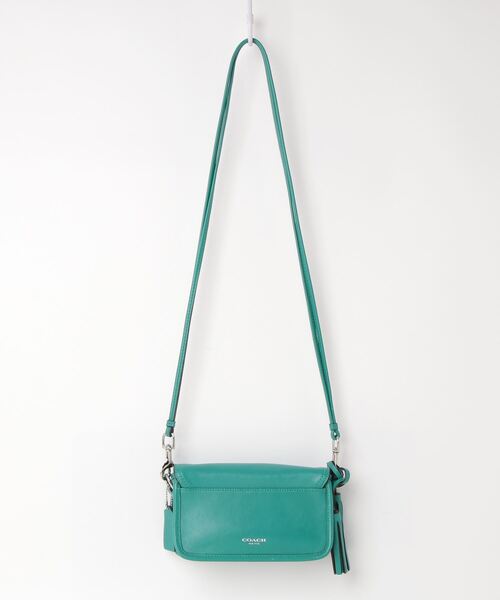 COACH 「COACH」 ショルダーバッグ フリ- グリーン レディース