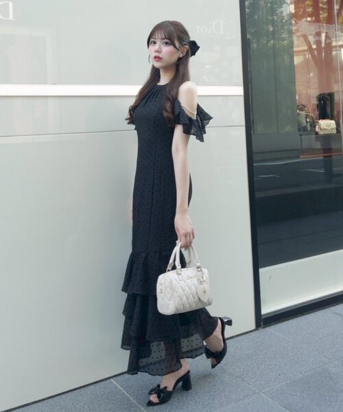 OLIVE des OLIVE ワンピース OLIVE des OLIVE/【OLIVE des OLIVE】魅力的レディ胸あき