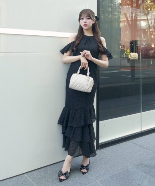 OLIVE des OLIVE メロウアメスリロングワンピ インフルエンサー企画】メロウアメスリロングワンピ（ワンピース