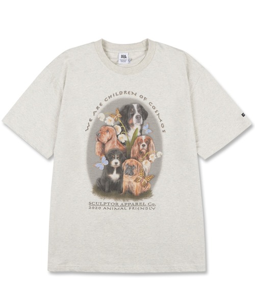 「SCULPTOR」 半袖Tシャツ MEDIUM ライトグレー レディース