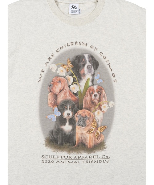 「SCULPTOR」 半袖Tシャツ MEDIUM ライトグレー レディース