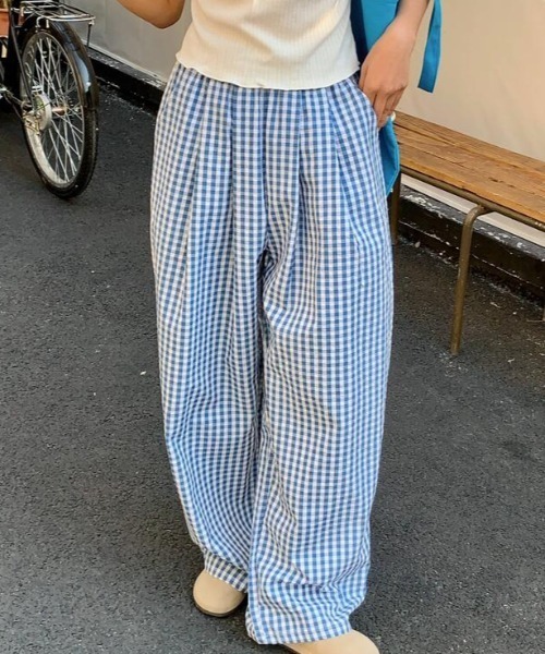 美品　コムデギャルソン　変形　ワイドパンツ　ガウチョパンツ　ギンガムチェック COMME des GARCONS（パンツ）のフリマアイテム一覧