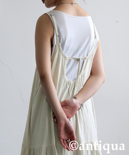 antiqua（アンティカ） ワンピース レイヤードキャミワンピース