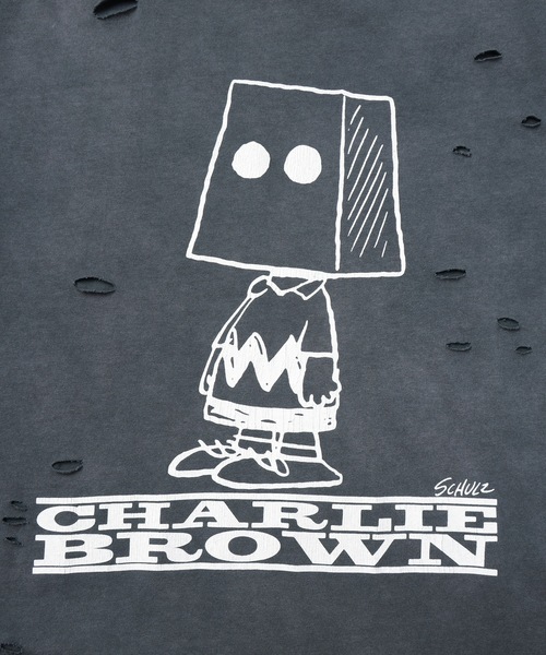 DISCOVERED（ディスカバード） tシャツ PEANUTSxDISCOVERED DAMAGE