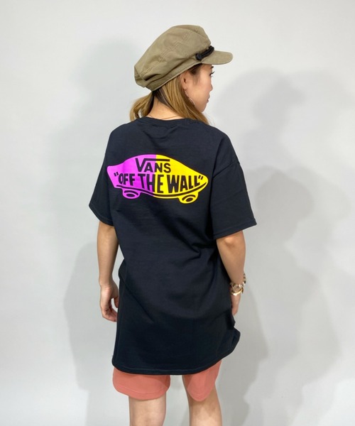 「VANS」 半袖Tシャツ S ブラック レディース