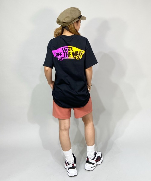「VANS」 半袖Tシャツ S ブラック レディース
