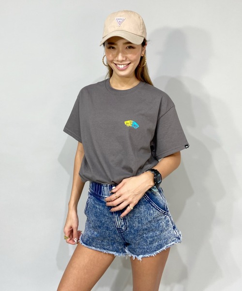 「VANS」 半袖Tシャツ S ブラック レディース