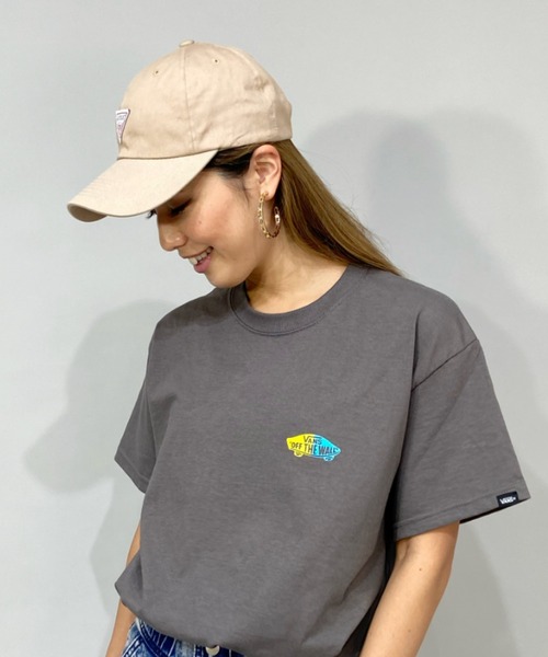 「VANS」 半袖Tシャツ S ブラック レディース