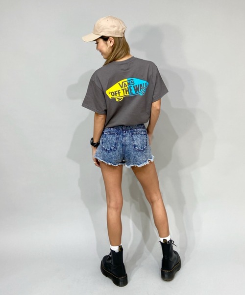 「VANS」 半袖Tシャツ S ブラック レディース