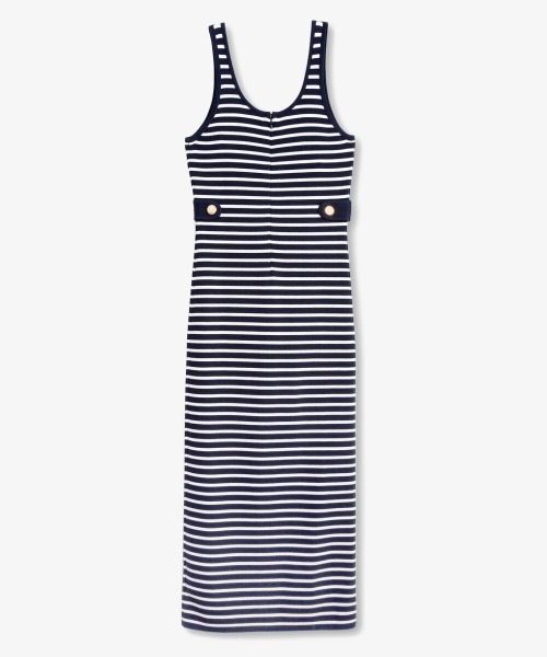 「MICHAEL KORS」 ノースリーブワンピース X-LARGE ネイビー レディース_画像2