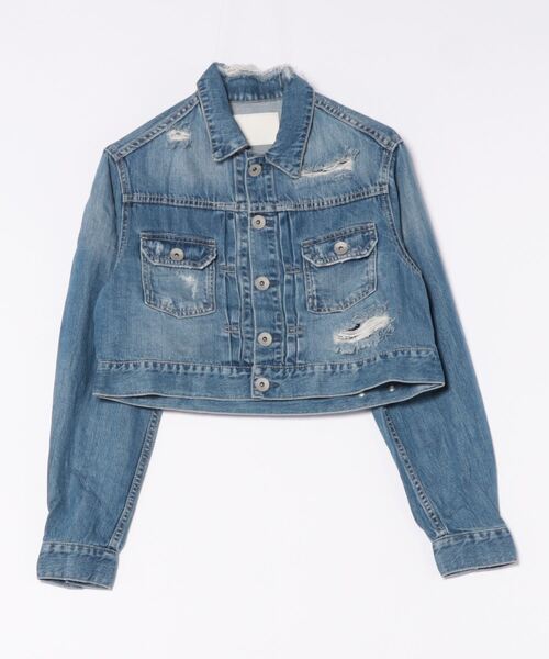 Symmetry GYDA DAMAGEショートデニムGジャン