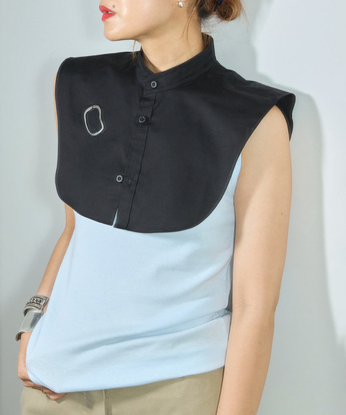 ブラウス シャツ CLINQ*SODA 別注 LENE シュミゼット「BLACK」 レディース