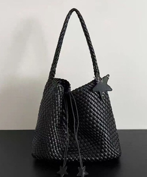 suppli mohh トートバッグ フェイクレザースターモチーフ