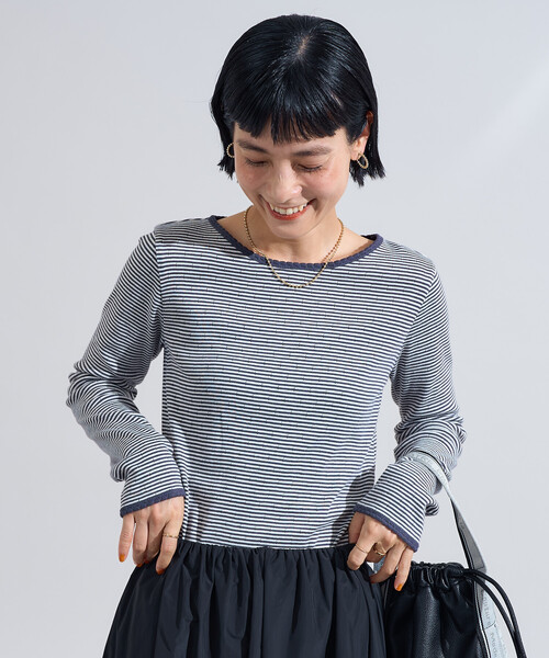 tシャツ シェルタック フライス ボーダーロンT レディース | FREAK'S STORE | 03
