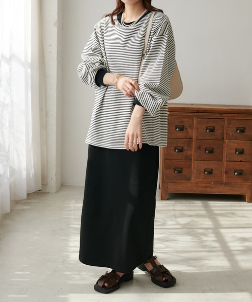 「DISCOAT」 長袖カットソー MEDIUM ピンク レディース